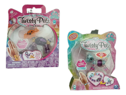 Paquete 2 Pulseras Twisty Petz  Beauty Incluye Envío