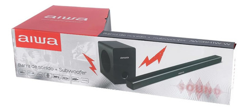 Barra De Sonido Con Subwoofer Aiwa 2.1 Canales Bluetooth