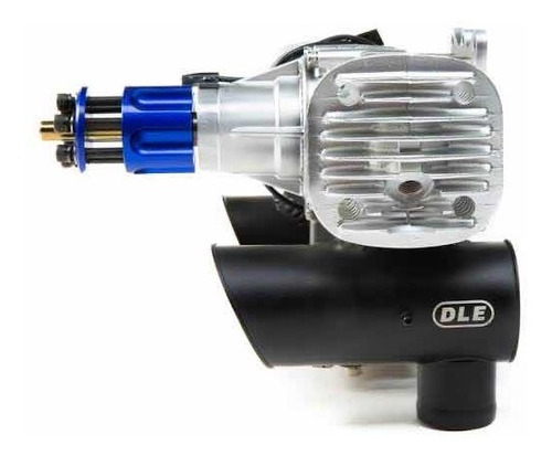 Imagem 5 de 7 de Motor Aeromodelo Gasolina Dle 130 - Ignição + Escapamento