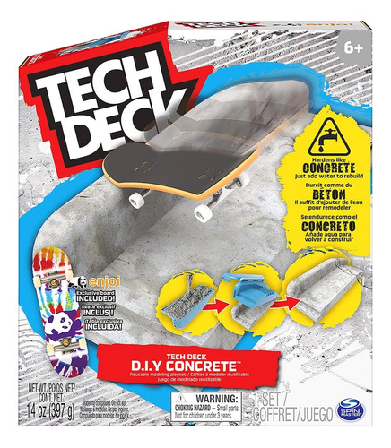 Tech Deck Diy Concrete Monte Sua Pista De Concreto