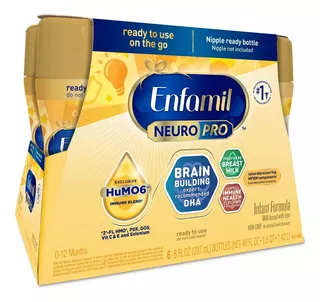 Enfamil Neuropro Ready Tofeed Infantformula Bottles 6 C/8oz