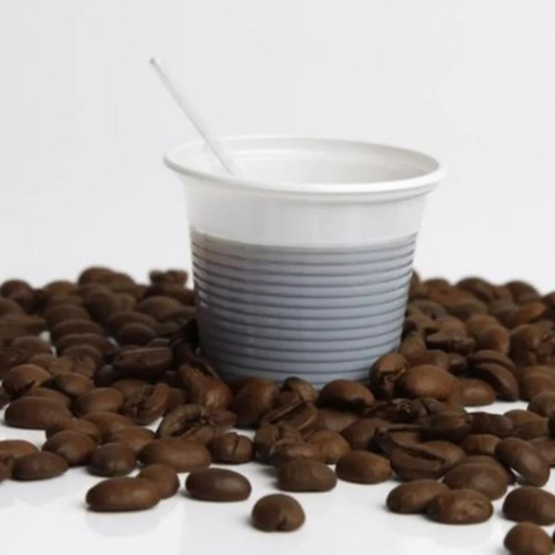 Imagem 3 de 3 de Kit 10 Pacotes Com 100 Copos Descartáveis Café 50ml Branco