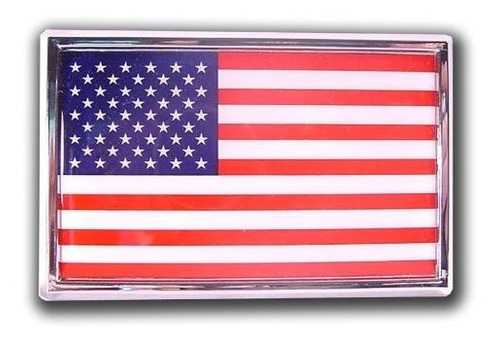 Emblema Logo  Electrochapa Bandera Americana Emblema De Auto
