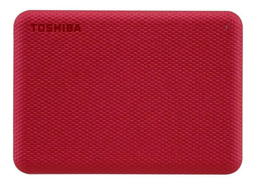Imagen 1 de 4 de Disco duro externo Toshiba Canvio Advance HDTCA10X 1TB rojo