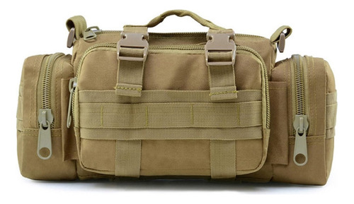 Banano Táctico Militar Outdoor Sistema Molle Bolso Riñonera Color Coyote Diseño De La Tela Liso