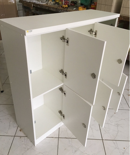 Imagem 8 de 9 de Armário 6 Nichos Para Vestiário Academia Guarda Volume Mdf