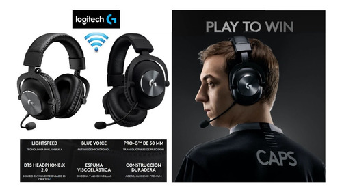 Audifonos Gamer Logitech G Pro X Wireless 7.1 Lightspeed 15h