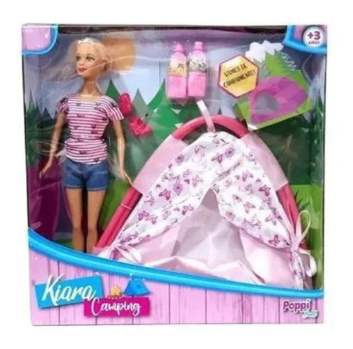 Muñeca Kiara Camping Con Accesorios Doll Poppi