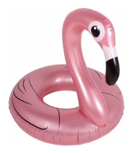 Boia Flamingo Rosa Brilhante Perolizado Glitter  1.10x1.00