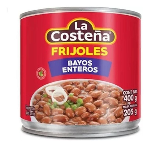 Frijoles Bayos Enteros - La Costeña -  400 G. Origen México.