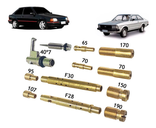 Kit Gicleur Carburador Pampa Escort Belina 1.6 Gas