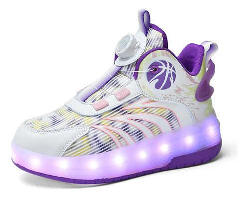 Zapatillas Heelys Junior Light Up Para Patinar Con Botones G