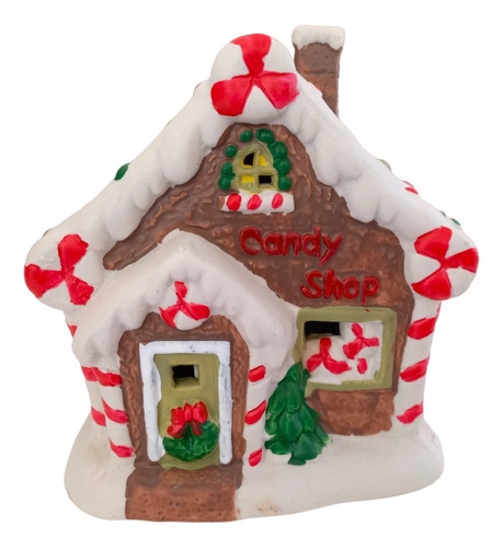Figura Decorativa Casa Navidad Tienda De Dulces Navideño