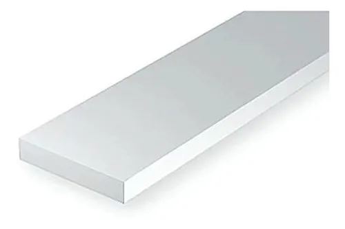 Tiras De Plástico Evergreen .080 X .250 (7), Modelo Evg169