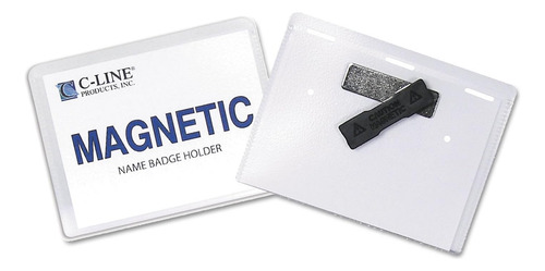 Ic Nombre Badge Holder Kit, Horizontal, 4 W X 3h, Caja ...