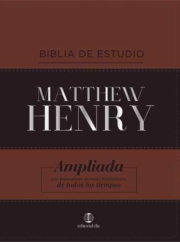 Libro: Rvr Biblia De Estudio Matthew Henry, Leathersoft, Clá