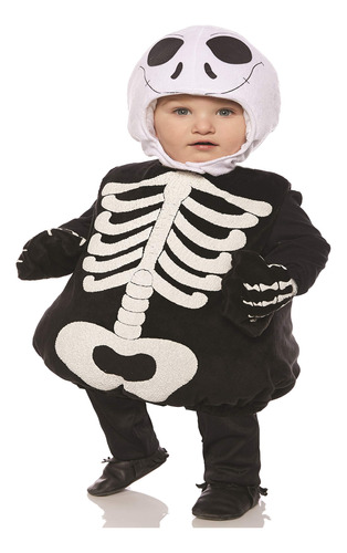 Underraps Esqueleto Disfraz De Vientre Para Niño
