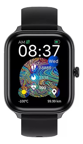 Smartwatch Reloj Inteligente Imiki St1 Llamadas Oximetro Color de la malla Negro Color del bisel Negro