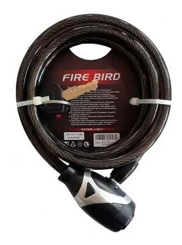 Linga Cadena Candado Bicicleta Fire Bird Llave 10x1500mm