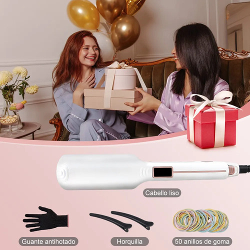 Operacion® Plancha Para Cabello Infrarrojos Cerámica Plancha Panel de 2,2 pulgadas con 26 tipos de temperatura y bloqueo fijo con cable de 360° Plana Para Cabello Plancha