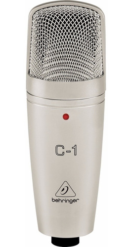 Micrófono Behringer C-1 condensador  cardioide plata