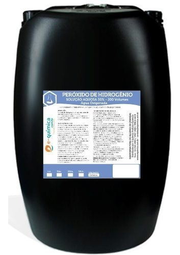 Peroxido De Hidrogênio 50% 200 Vol. 60kg (50 Litros)