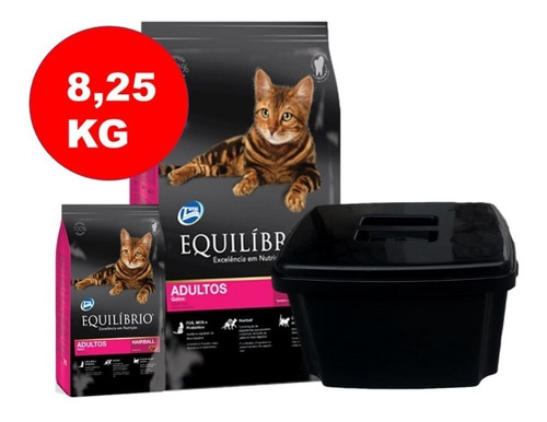 Imagen 1 de 2 de Equilibrio Gato 8.25 Kg + Contenedor