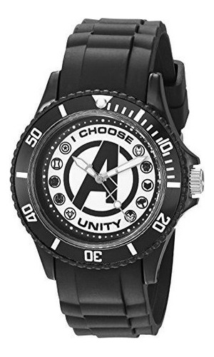 Reloj Casual De Cuarzo Classic De Marvel Para Hombre Color N