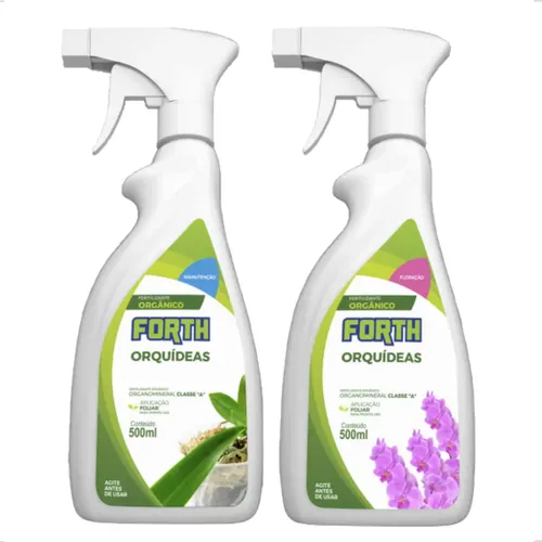 Kit Fertilizante Forth Orquídeas Floração + Manutenção 500ml