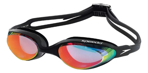 Óculos De Natação Speedo Hydrovision Mirror Antiembaçante Cor Preto/rainbow
