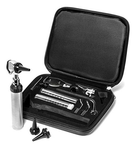 Ent Diagnostic Kit - 3.25v Led Otoscopio, Oftalmoscopio, Kit