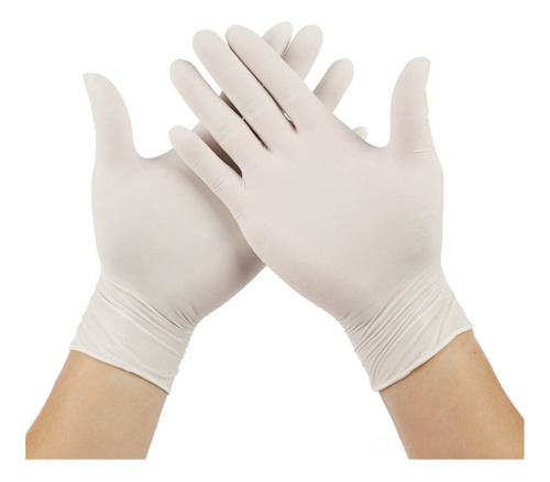 100 Uds. Guantes Desechables De Látex De Grado Alimenticio X