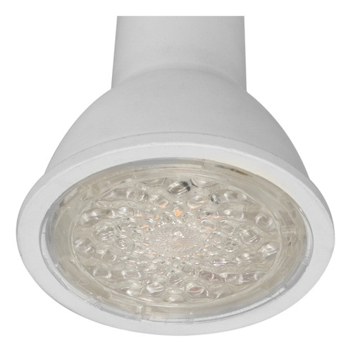 Foco Led Gu10 7w Ángulo Ajustable Illux Fl-10gu10.727aai90d Luz Luz Cálida (2700K)