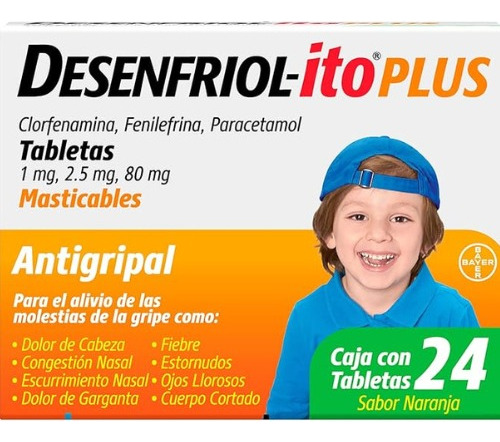 Antigripal Infantil Desenfriol-ito Plus, 24 Tabletas