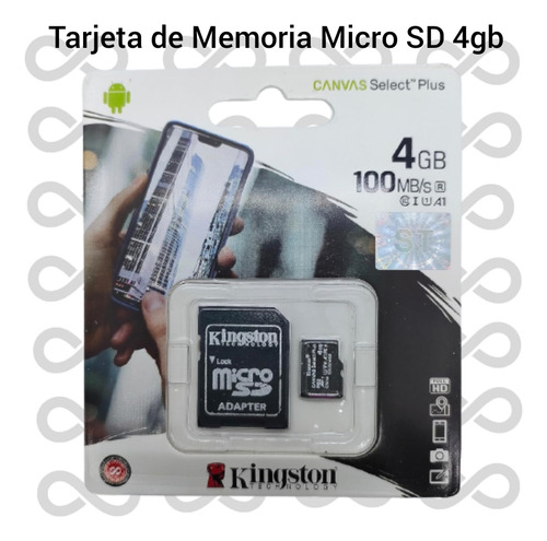Tarjeta De Memoria Micro Sd Kingston 4gb 