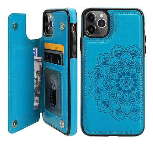 Funda Para iPhone 11 Pro Max (color Azul/marca Vaburs)