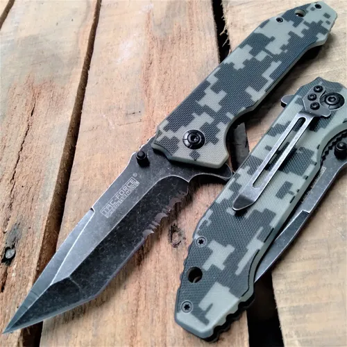 comprar Navaja Tac Force Hoja De Punta De Tanto Acero Inoxidable 440