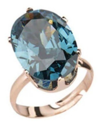 Anillo Ajustable Cristal Mujer + Bolsa Regalo Joyas