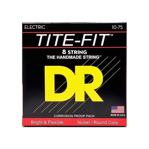 Cuerdas De Guitarra Electrica Dr Tite Fit 10-75 8 Cuerdas