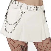 Comprar Mini Tableada Cadenas+cinto Y2k Punk Grunge Aesthetic