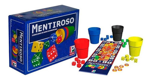 Juego De Mesas Mentiroso Clasico De Dados Plastigal 705