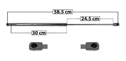 1-amortiguador Cofre Izq O Der Mercedes-benz C55 Amg 05-06