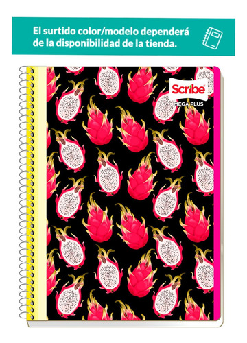 Cuaderno Francés Scribe Mega Plus Cuadro Chico 100 Hojas 5 P