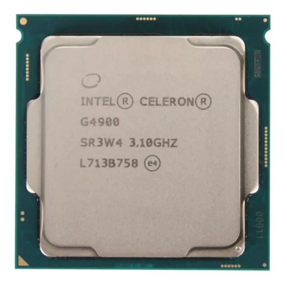 Procesador gamer Intel Celeron G4900 BX80684G4900 de 2 núcleos y 3.1GHz de frecuencia con gráfica integrada