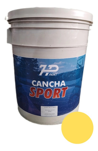 Pintura De Alto Trafico Para Canchas Color Amarillo