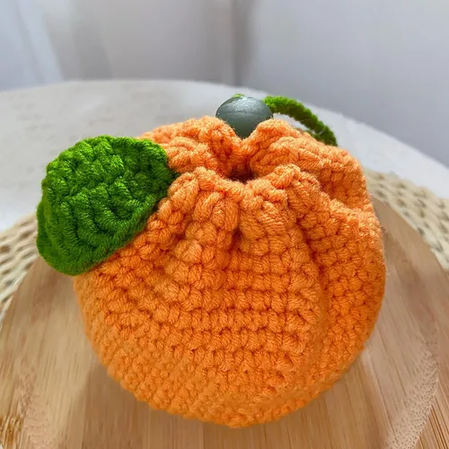 Bolsa De Almacenaje Pequeña Con Forma De Mandarina,...