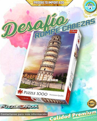 Rompecabezas Puzzle Trefl 1000 Piezas Torre Pisa Cod 10441