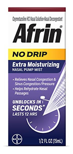 Descongestionante Nasal  Afrin No Drip Extra Hidratante 12 H
