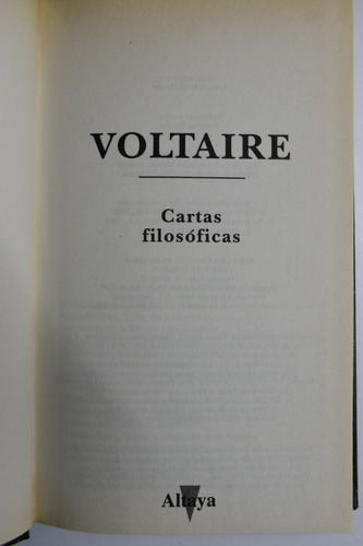 Cartas Filosóficas François-marie Arouet (voltaire) C153 (Usado)