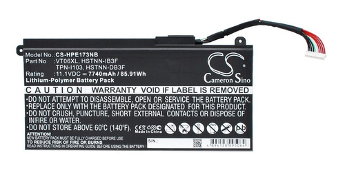 Bateria Para Hp Envy 17-3000 Vt06xl Vt06 17t-3200 327onr
